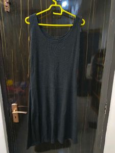 Sleek Ribbed Button-Up Midi Dress