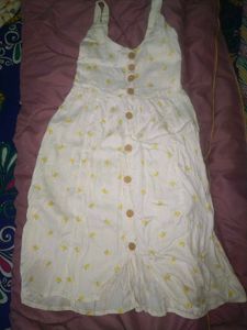 Floral Sundress with Buttons