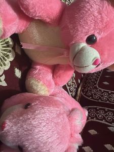 Pink Plush Bunny Toy teddy too