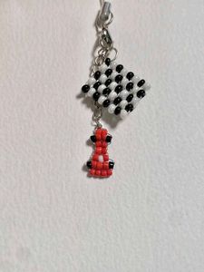 Beaded Keychain Charm