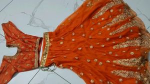 Orange Lehenga Choli Set