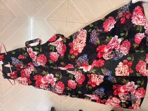 Floral Print Maxi Kurta with Leggings