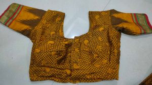 Yellow &amp; Brown saree