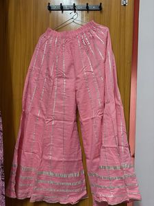 Pretty Pink Kurta Set with Palazzo ( 4 pcs )