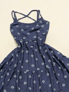 Floral Mini Dress 🌸 Cross-Back Straps