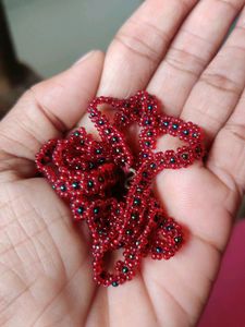 Handmade Beaded Chain/Necklace - Majenta