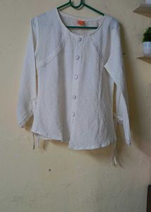 Elegant White Textured top
