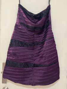F 21 Purple Party Wear Strapless Dress
