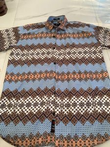 Patterned Short Sleeve Shirt