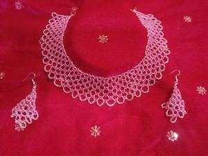 Elegant Beaded Necklace & Earring Set