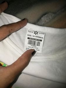 White TshirtTop, No Flaws,Used 5/6 Times