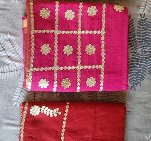 combo of 2 kota doriya saree with blouse