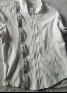 White Full Zip Jacket