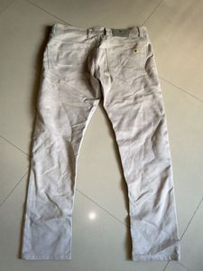 Men's Light Beige Casual Trousers