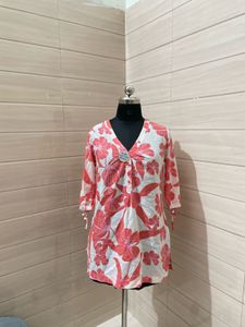 100% Cotton floral Print Tunic Top or kurti