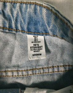 Wide leg light blue denim (Brand New)