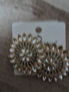 Elegant Kundan Stud Earrings