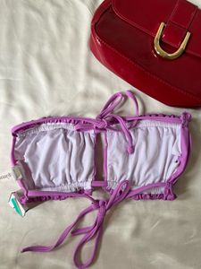 Strappy Ruffle Bikini Top
