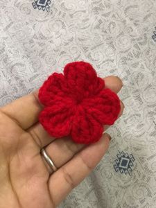 Handmade Crochet Flower Hair Clip