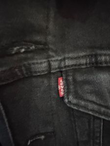 Levi's Black Denim Jacket in size small
