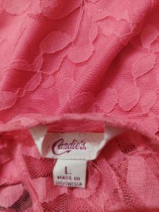 Elegant Lace Pink Dress for Women