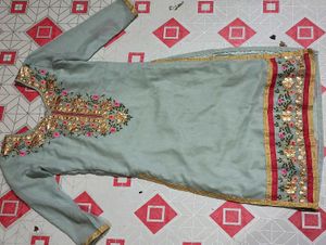 Embroidered  kurta set with beutiful dupatta