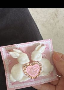 Cute Bunny Brooch with Heart