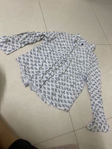 Floral Print Button-Up Shirt