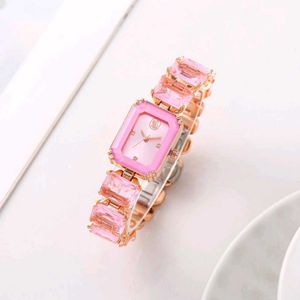 SWAROVSKI CRYSTAL DIAMOND STUDDED LADIES WATCH AT