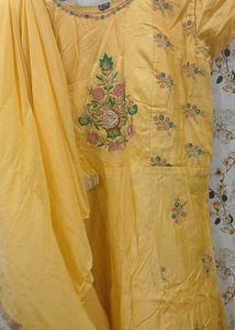 Yellow gown