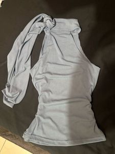 Chic Sleeveless Turtleneck Top
