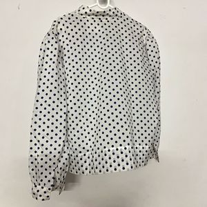 Chic Polka Dot Bow Blouse