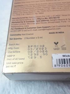 MyGlamm Two Of Your Kind Nail Enamel Duo Wicked wi