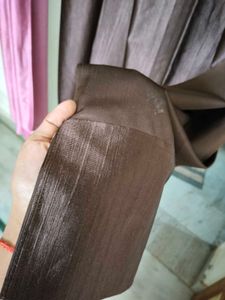 Elegant Brown Room Darkening Curtain pack of 3