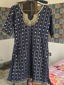Navy Blue Kurta Set 🩷