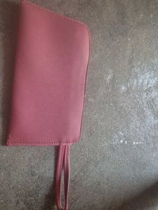 Chic Maroon Wallet with Zipper Pocket