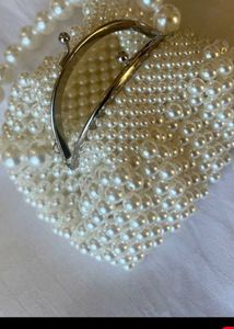 Elegant Pearl Beaded Purse