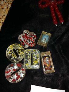 Handmade Resin Charms with Religious Figures