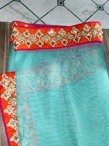 Hand Work Soft Net Duptta