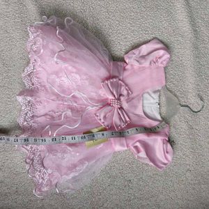 Adorable Pink Baby Dress with Bow