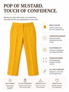Mustard Tailored Pants