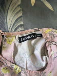 Pink Floral Crop Top