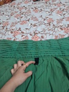 Vero moda Green Striped formal shirt Top