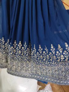 anarkali gown with pant and duppatta
