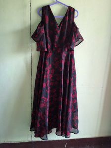 Floral Cold Shoulder Dress