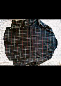 Men's Checked Long Sleeve Shirt L size