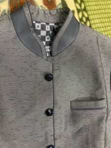 Men's Grey Bandh gala Jacket/ coat