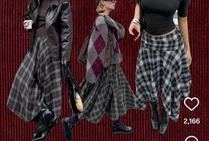 American Plaid Skirt - Y2K Grunge Style