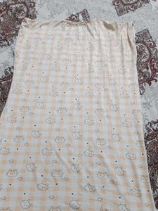 Cute Cat Print Nightgown