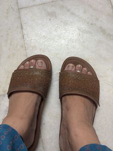 Crocs Embellished Slides
